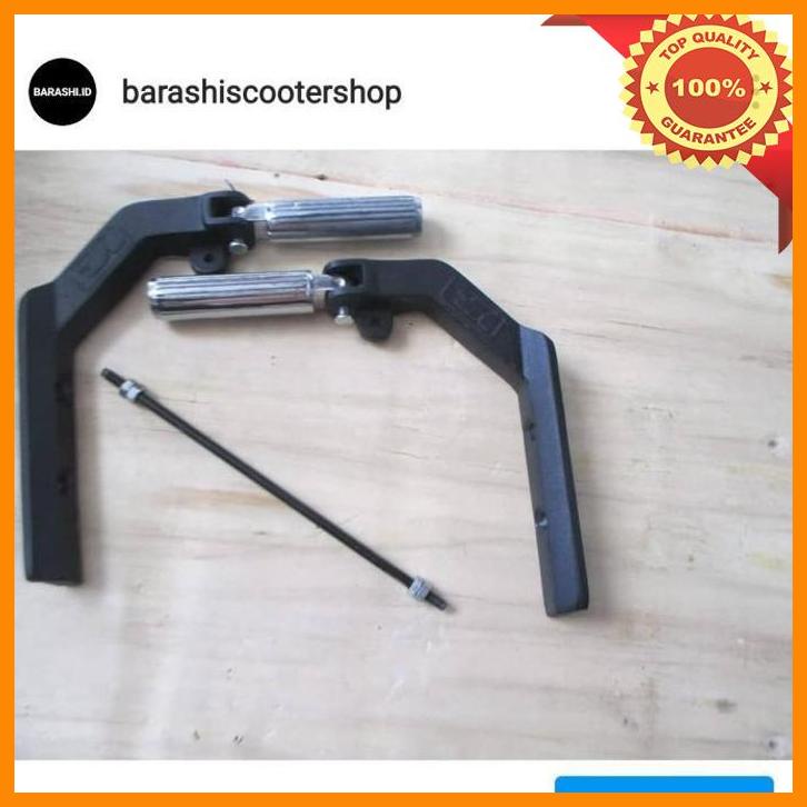 (BARAS) footstep lipat vespa replika vigano hitam