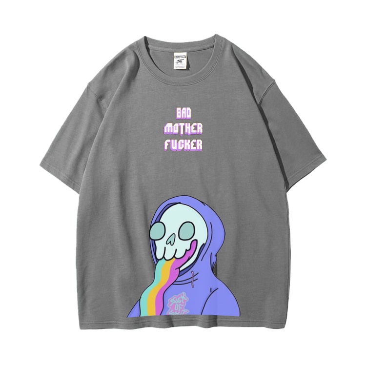 Amspro Kaos oversize Kaos Pria T-shirt Distro Baju Pria Atasan Pria BMF Alien