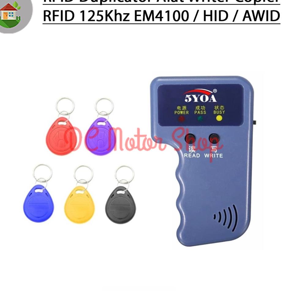 ➣ RFID Duplicator Alat Writer Copier RFID 125Khz EM4100 / HID / AWID ✧