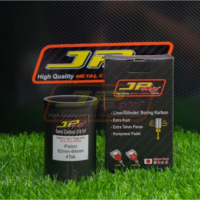 JP RACING Liner carbon utk piston 62-64mm bahan SEMI CARBON 318HV