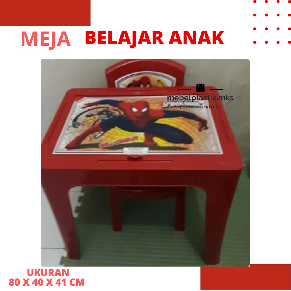 Meja Belajar Plastik/ Meja Napolly/ Meja Laptop/ Meja Set/ Meja Kursi Anak/ Meja Anak