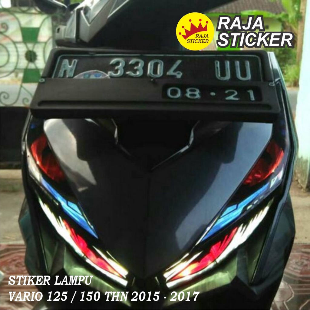Stiker lampu depan(mata+alis) vario 2016, 2017