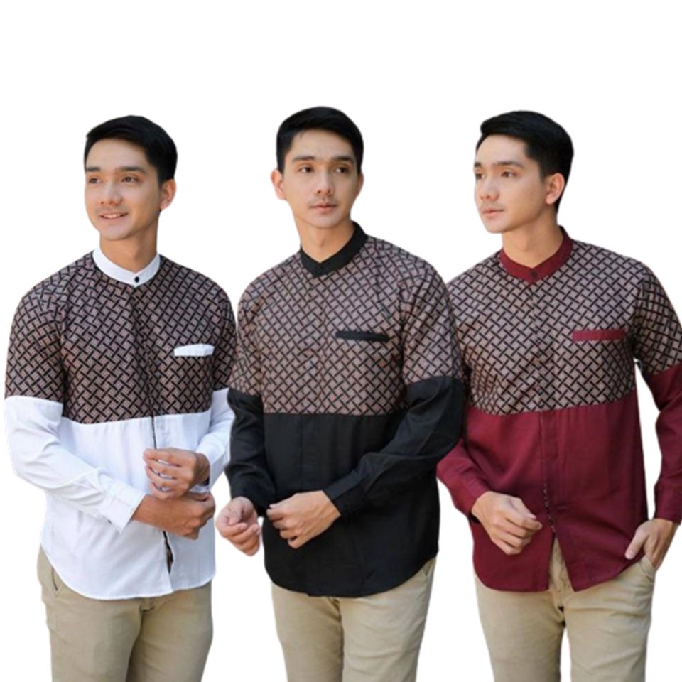 BISA COD BAJU KOKO DEWASA LENGAN PANJANG M L XL XXL pcbfashionn