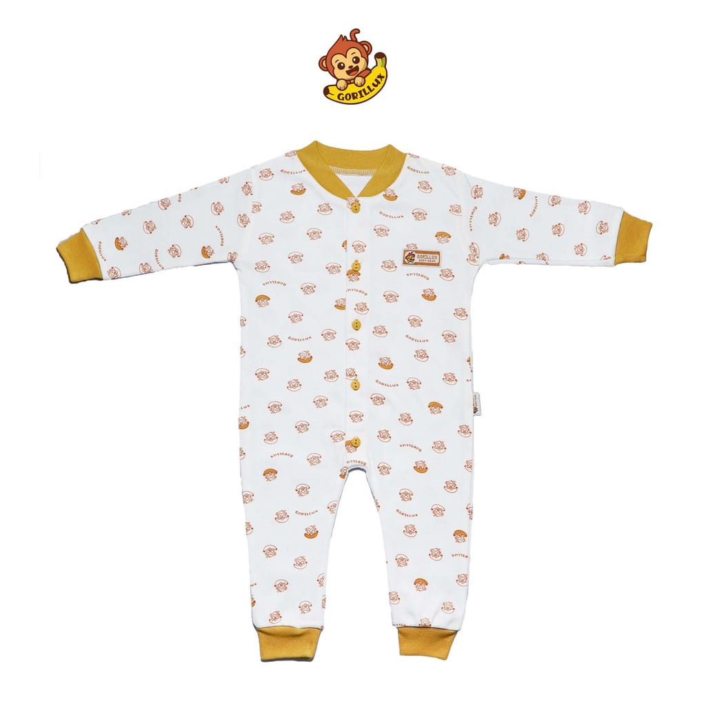 1 Pc Sleepsuit Bayi Gorillux Jumper Buka Kaki Baby Perlengkapan Baby Newborn S M L Jumper Gorillux Satuan