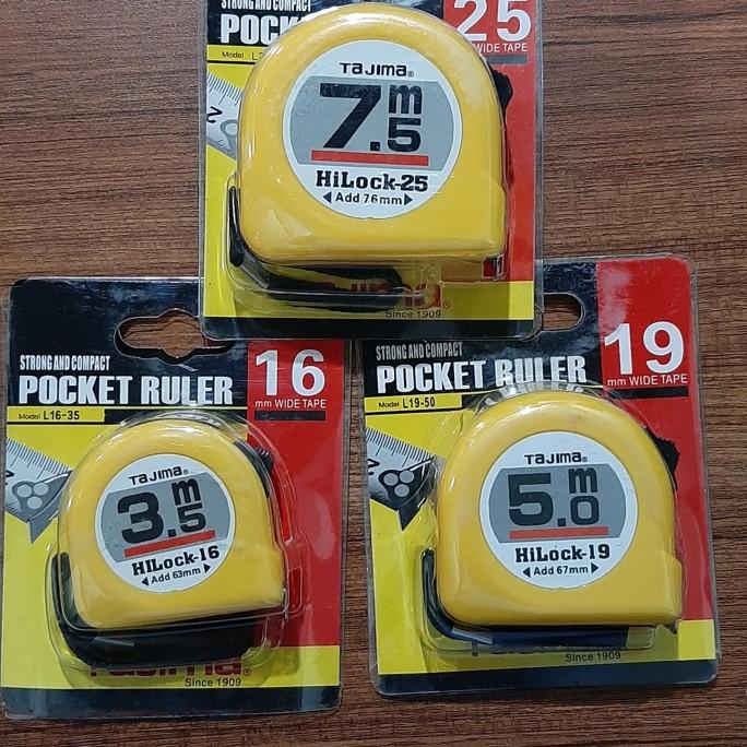 meteran tajima 7.5m/meteran tajima 5m/meteran tajima 3.5m/alat penguku