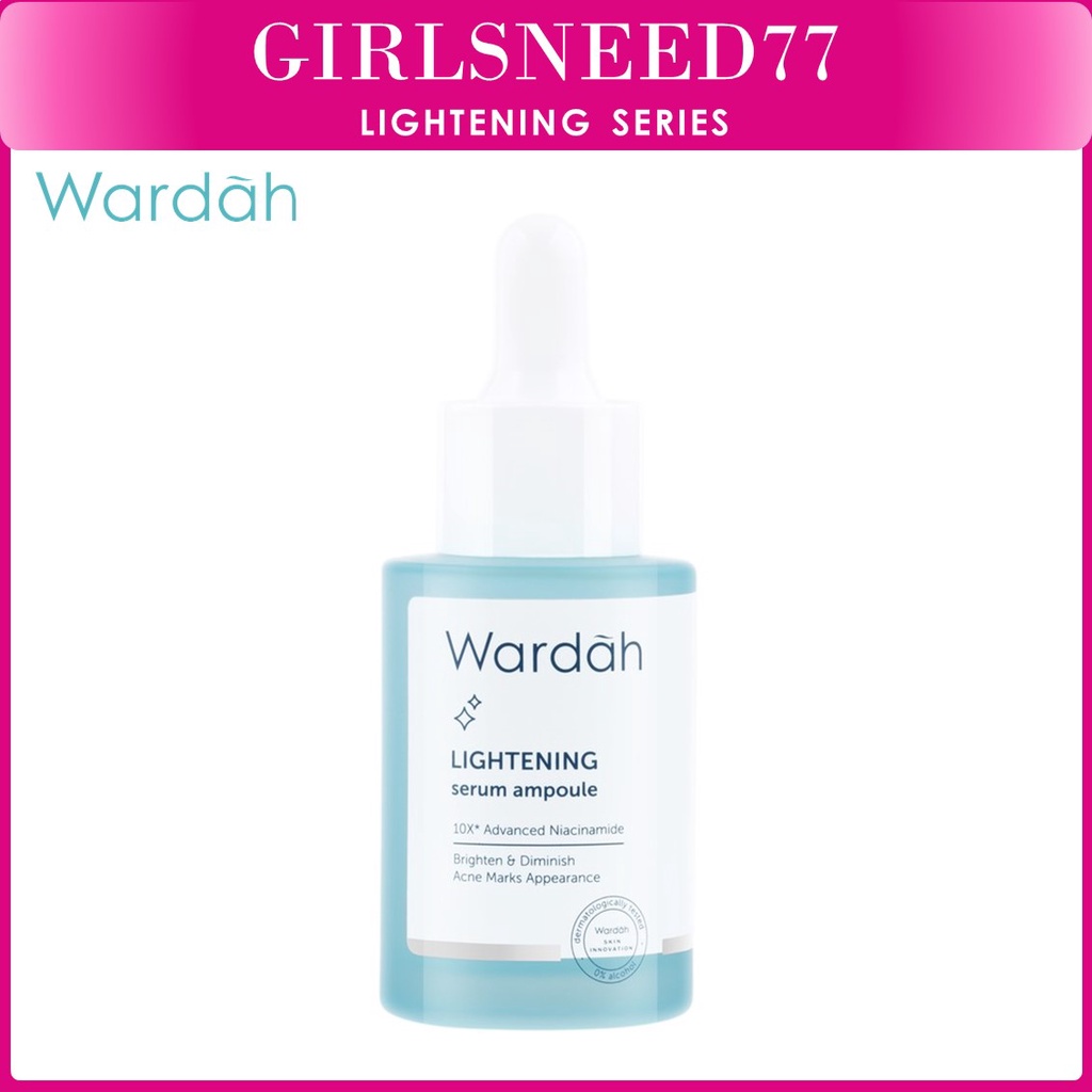 GIRLSNEED77 - WARDAH Lightening Serum Ampoule 30ml - COD BAYAR DI TEMPAT