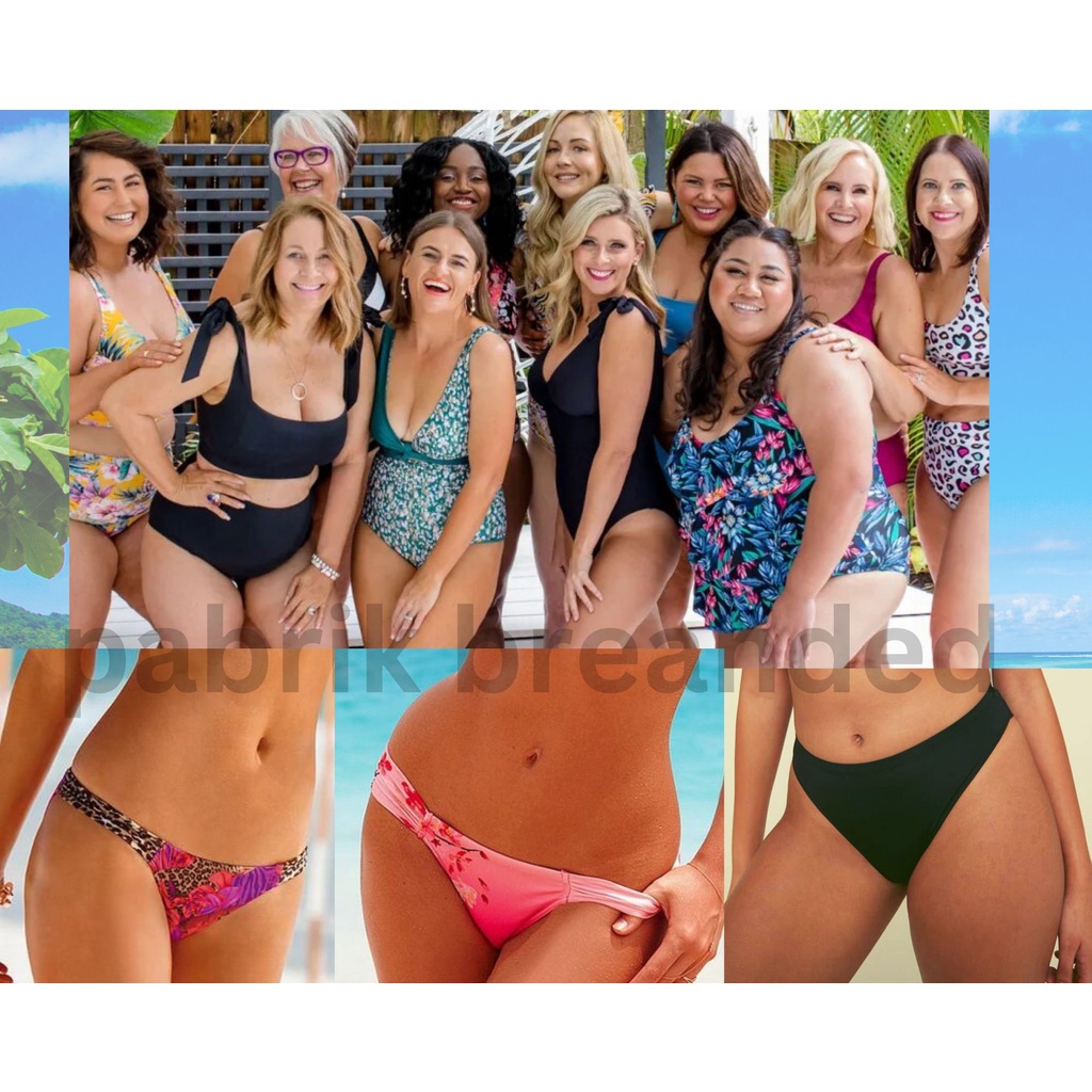 pabrik branded swimwear bikini top bottom baju celana rok renang wanita girl perempuan atasan sexy s