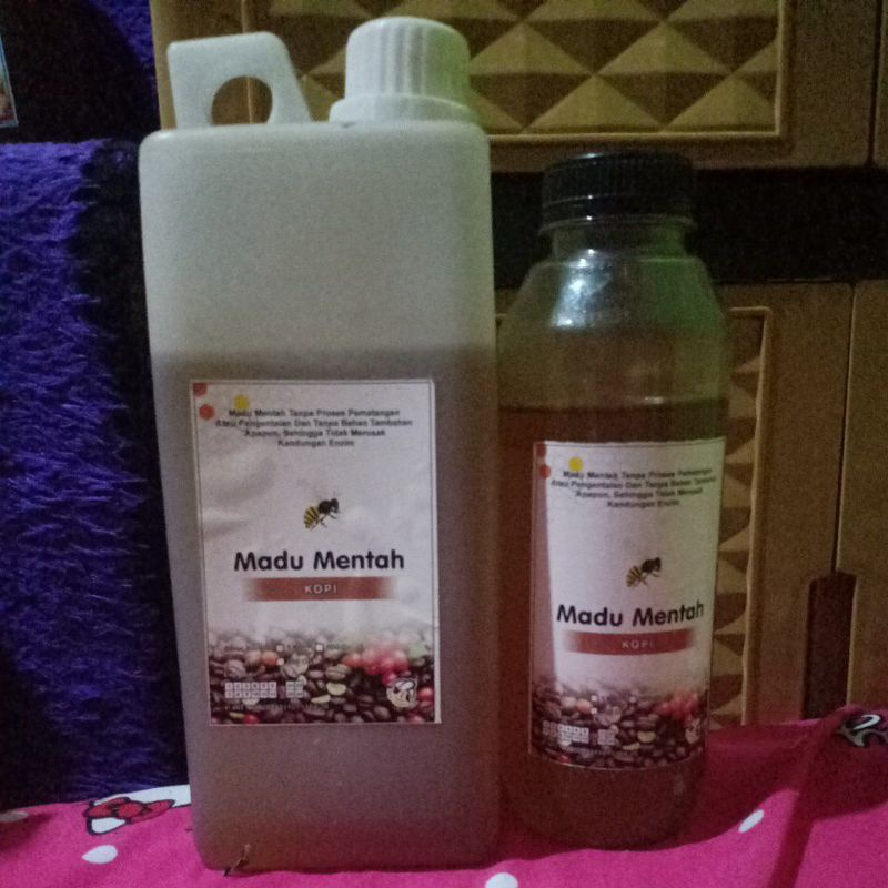 

Madu bunga kopi 1 kg raw honey,imun booster .bisa untuk insomnia dan menambah stamina