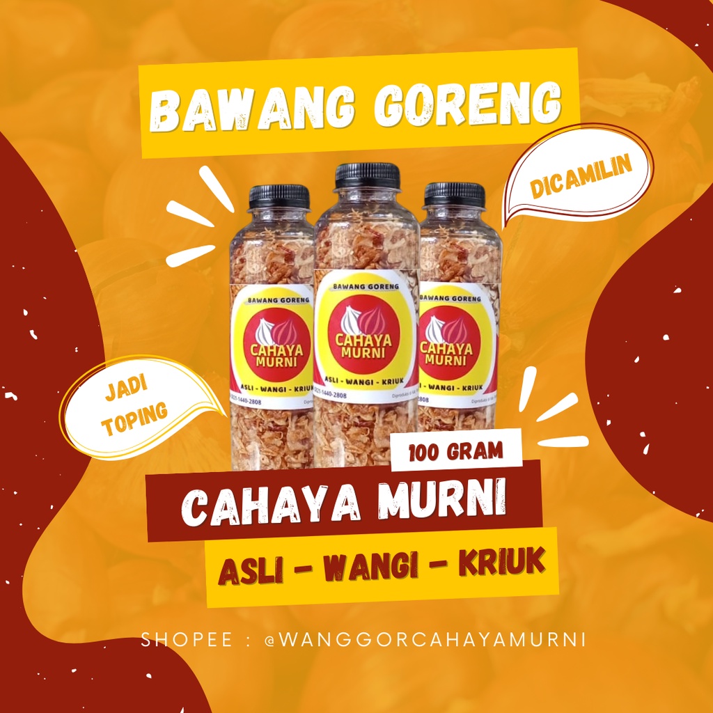 

[100 GR] BAWANG MERAH GORENG MURNI GRADE A