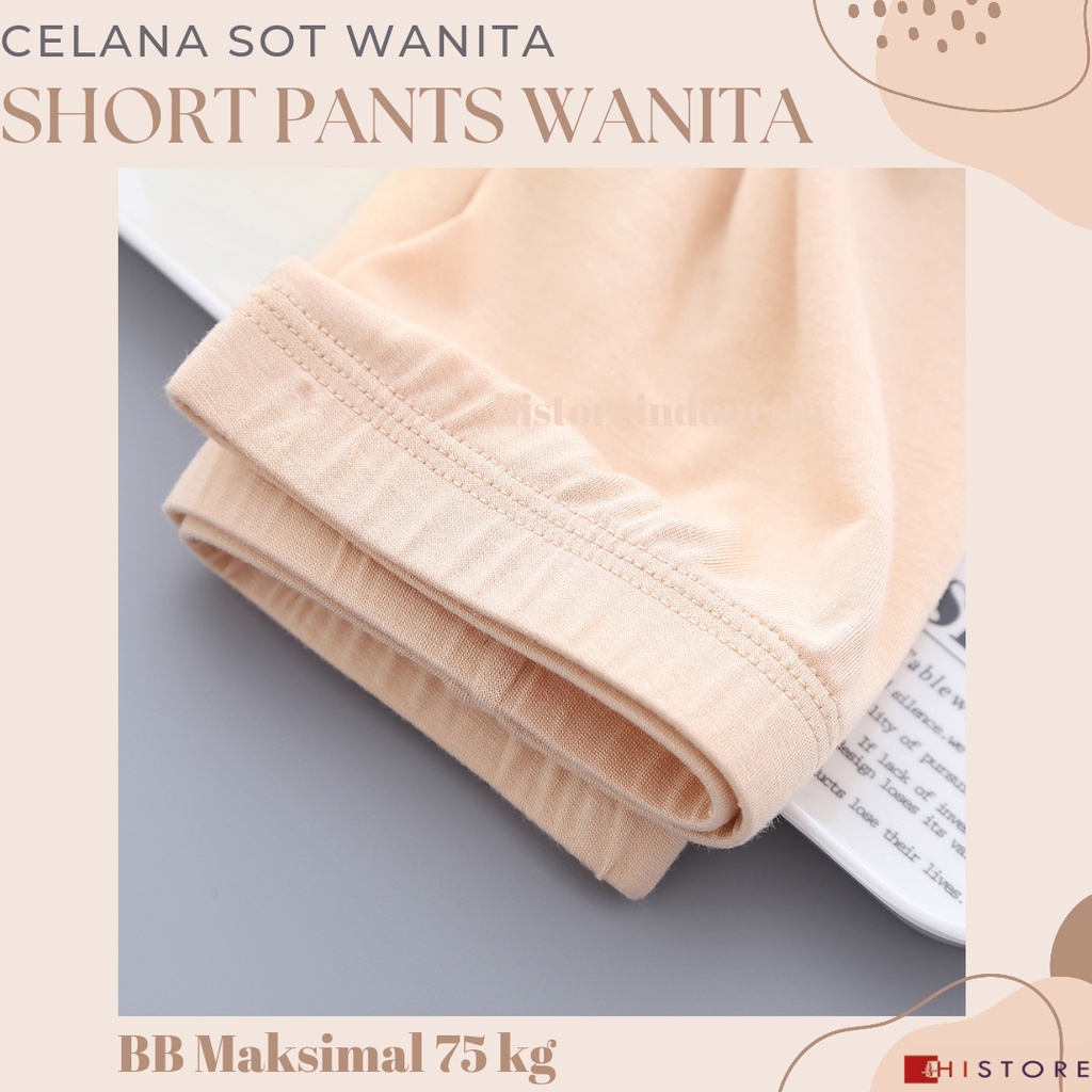 [HI] Short Pants Wanita Seamless Fit 081 Celana Pendek Ketat CD BB Maksimal 75 kg