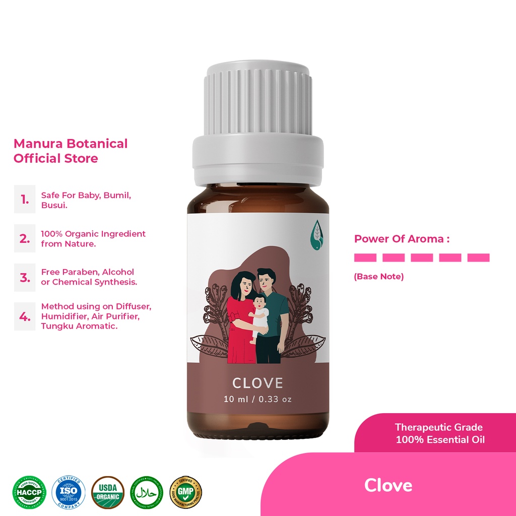 Manura Clove Minyak Cengkeh Indonesia Therapeutic Grade