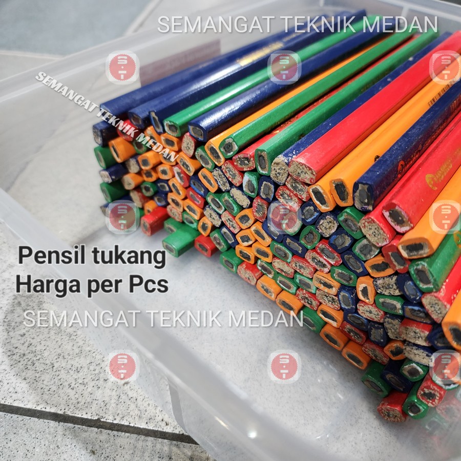 

PENSIL TUKANG KAYU BANGUNAN CARPENTER PENCIL 7 INCH IDEKU MODEL MAKITA