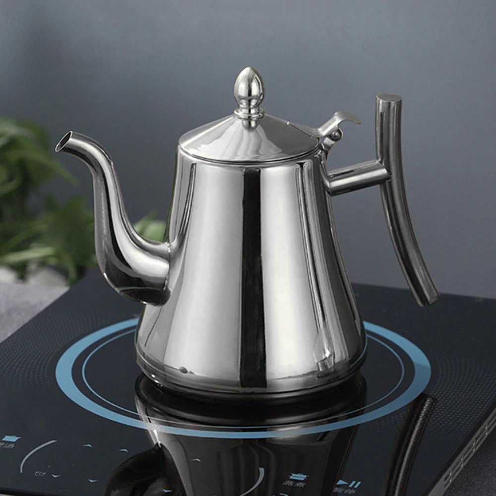 (BISA COD) FTIHSHP  Teko Air Teh Kopi Water Kettle Teapot 1L with Filter - HS4012