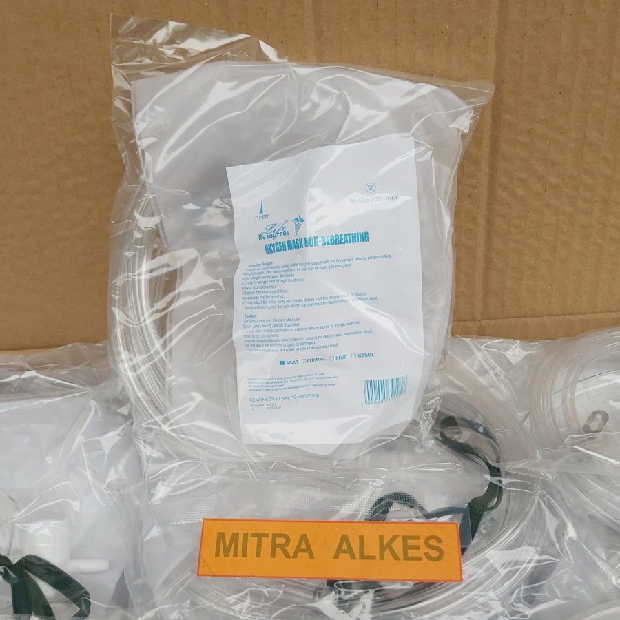Masker Non Rebreath Dewasa. ADULT Non Rebreather Mask k. Oxygen Mask Adult Non Rebreathing. MNRD