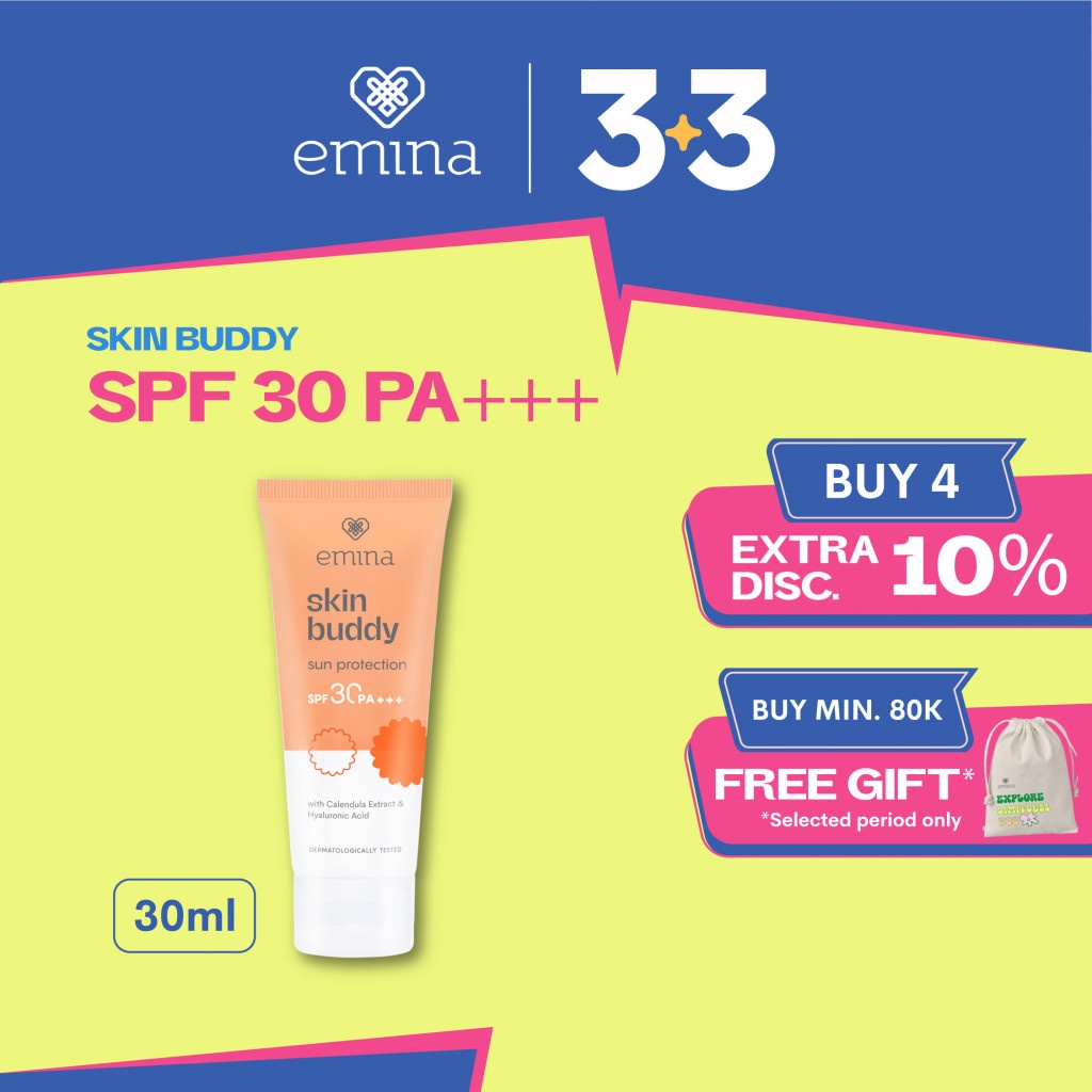 Jual Emina Skin Buddy Sun Protection SPF 30 PA+++ 60 mL Sunscreen