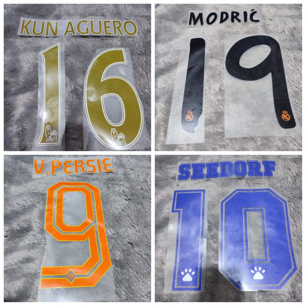 NAMESET JERSEY BAJU BOLA FONT RETRO KLASIK BISA CUSTOME