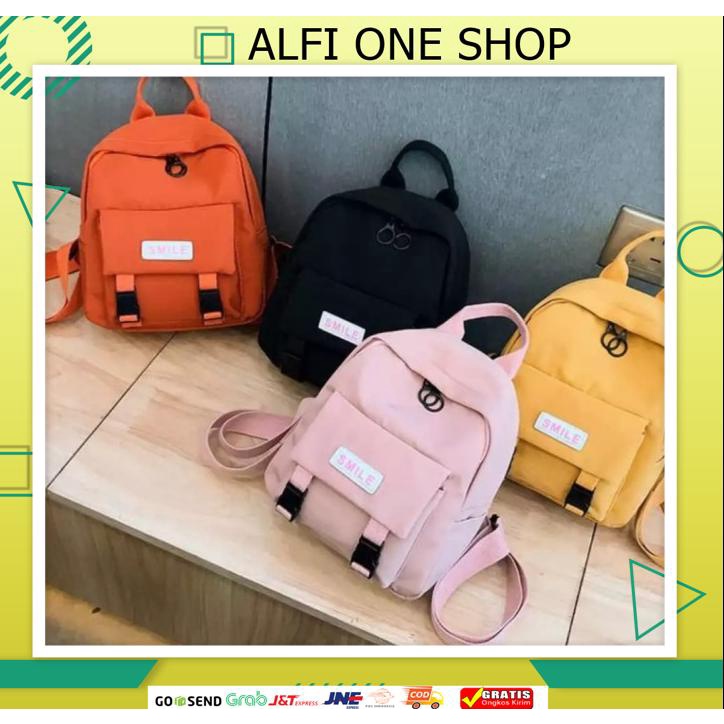 SMILE - TAS RANSEL BACKPACK KOREAN RANSEL WANITA / TAS CEWEK FASHION SMILE - TAS RANSEL BACKPACK KOR