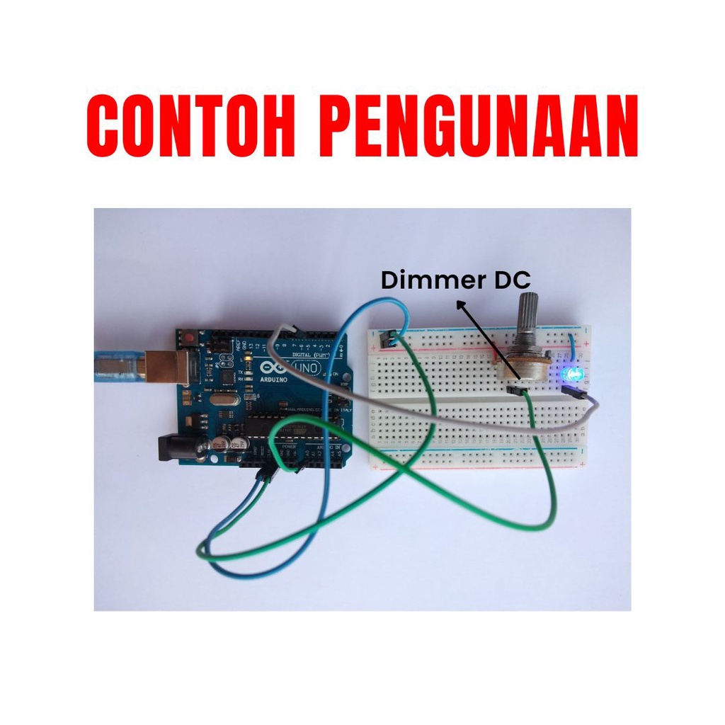 [HAEBOT] Mini Dimmer DC 5A 5-28V Motor Speed Controller Regulator Pengontrol Kecepatan Dinamo PWM 90W Module Adjustable Switch Kontrol Potensiometer Duty Cycle