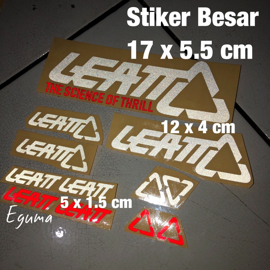 Stiker LEATT Helm Sepeda MTB