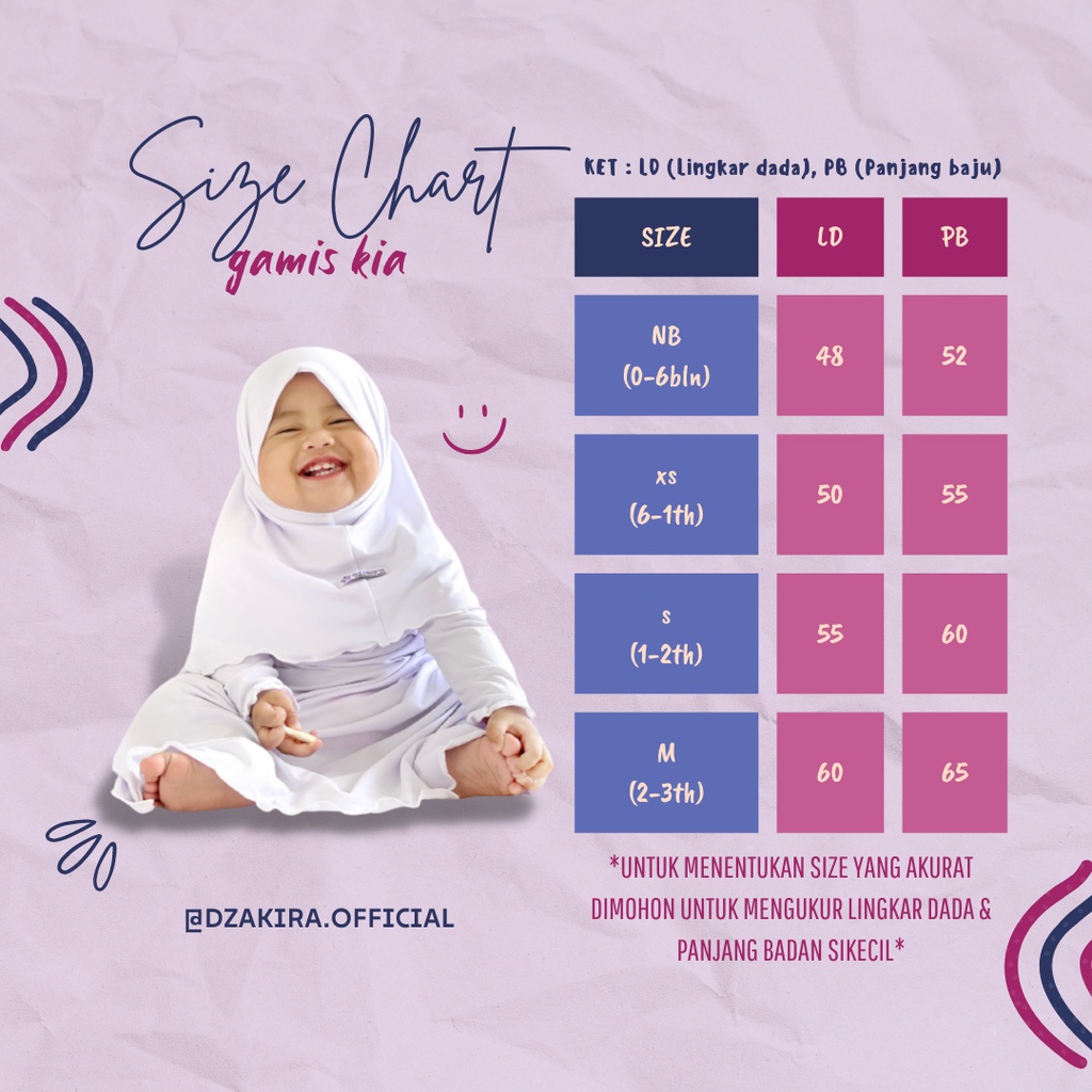 GAMIS NEWBORN SET JILBAB KIA DAILY / GAMIS BABY NEWBORN SET JILBAB