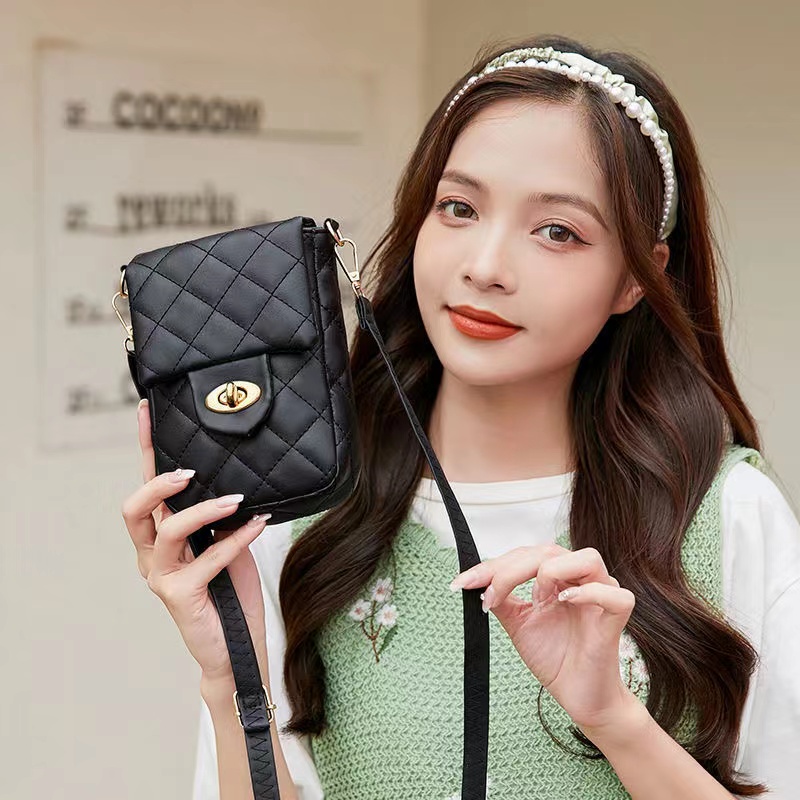 TASBLUE Tas Suspender Mini Wanita Tas Selempang Tas Suspender Mini T507 Tas Suspender Tas Ponsel Wanita Tas Bahu Tas Suspender Korea