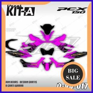 .Decal Honda Pcx 160 full body custom design MOTIF GRAFIS ABSTRAK HITAM UNGU D-Y4-017 1M4R23 last st