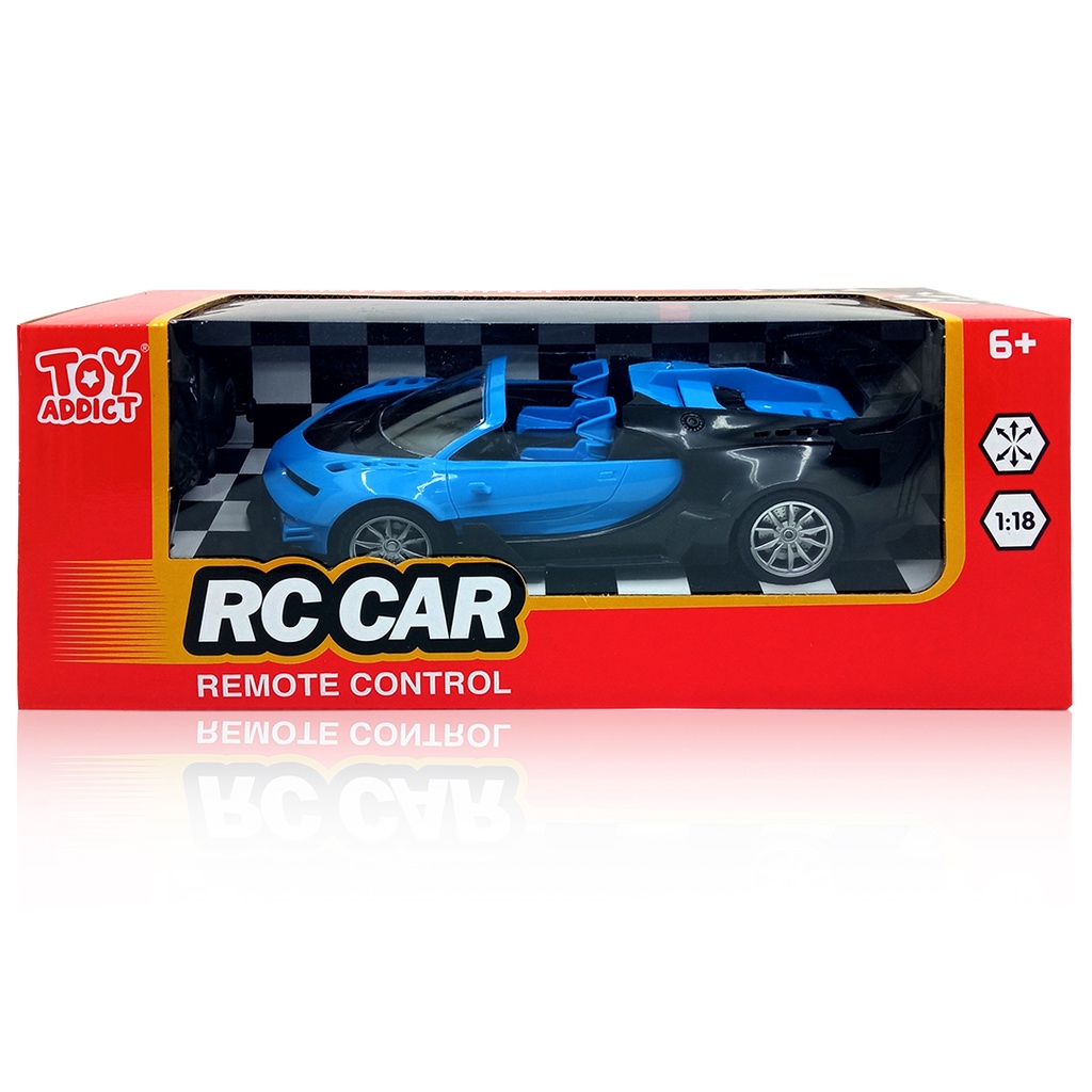 Toy Addict RC Car Bugatt1 Chiron Biru Mainan Mobil Remote Control