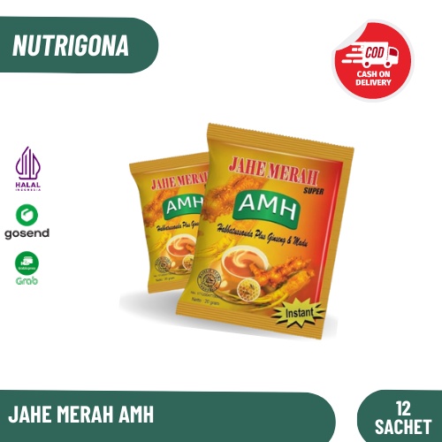 

Jahe Merah Super AMH Bubuk Amanah Renceng Isi 10 Sachet