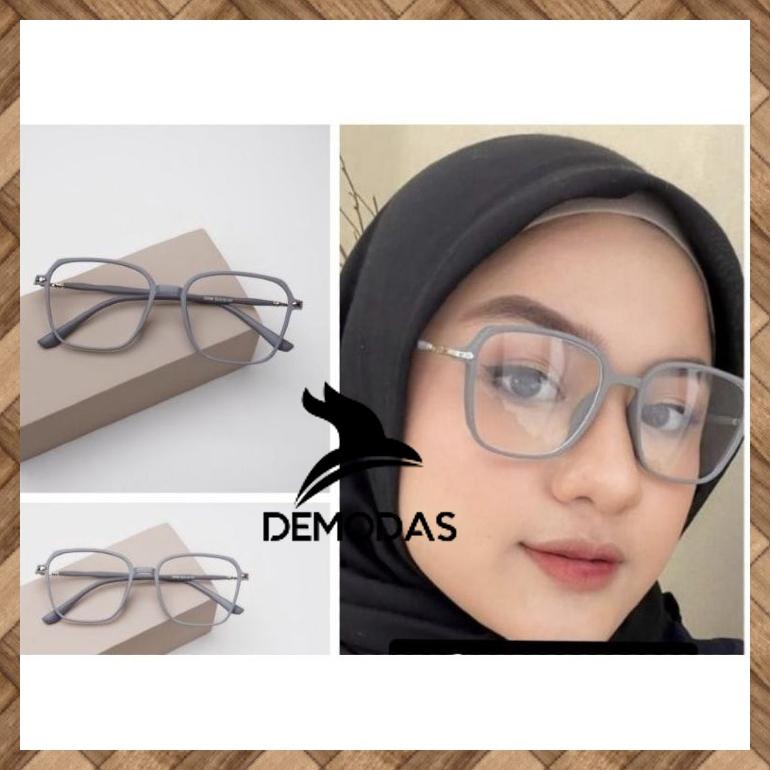 DEMODAS KACAMATA BESAR BLUECROMIC PHOTOCROMIC ANTIRADIASI BLUERAY MINUS NORMAL SILINDER 20098 DEMODA