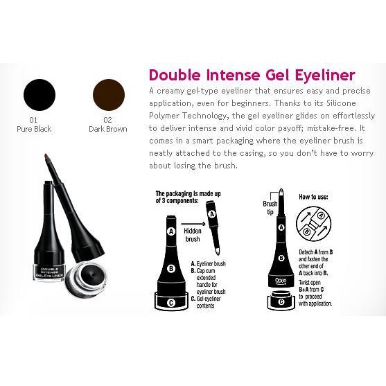 SILKYGIRL DOUBLE INTENSE GEL EYE LINER 2.3 gr / BPOM