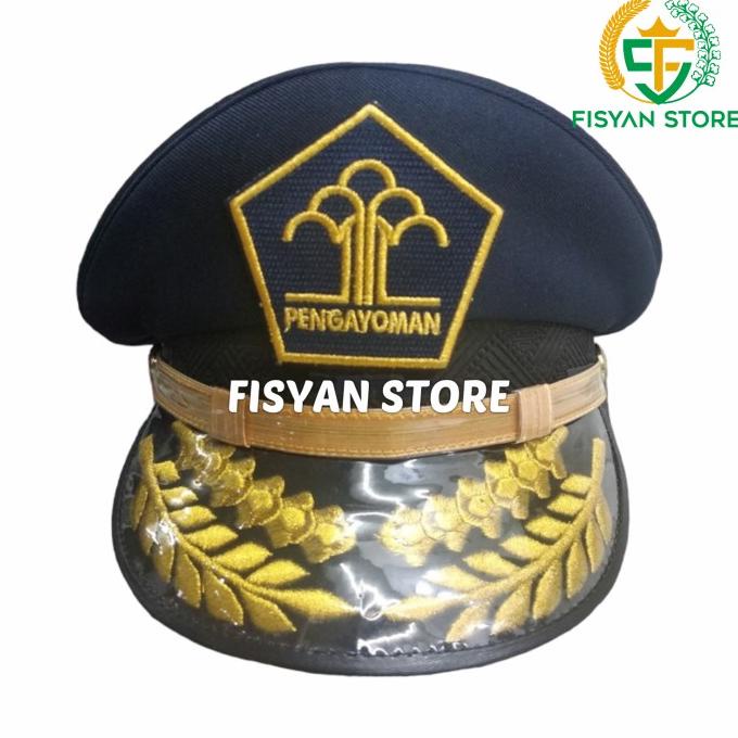 Topi Pet Pengayoman | Pet Kemenkumham | Topi Pet Lapas Gol 4C 4D 4E