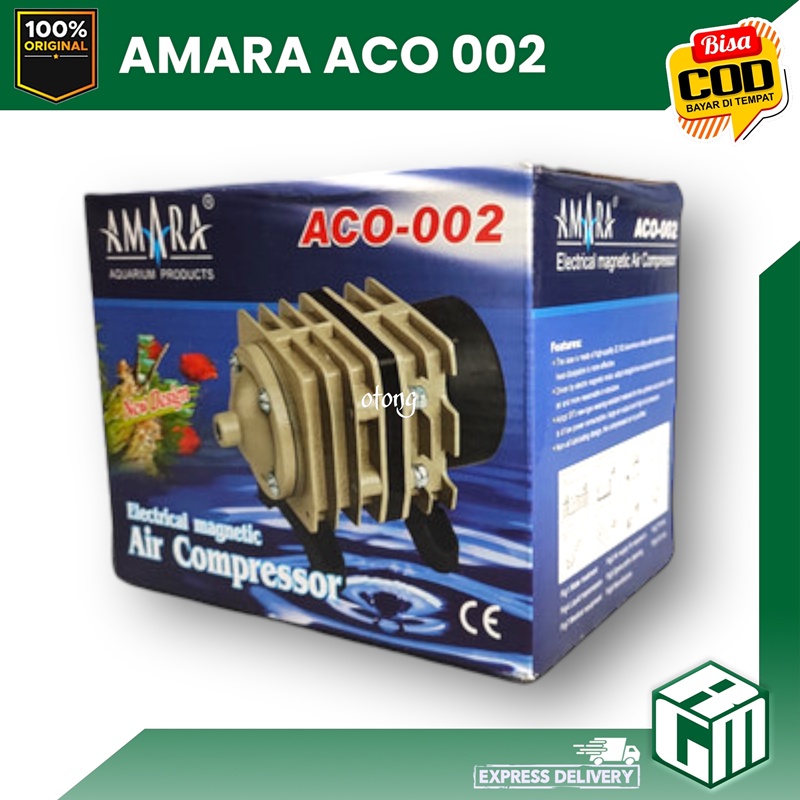 AMARA ACO 002 ACO002 mesin gelembung udara aerator kolam aquarium