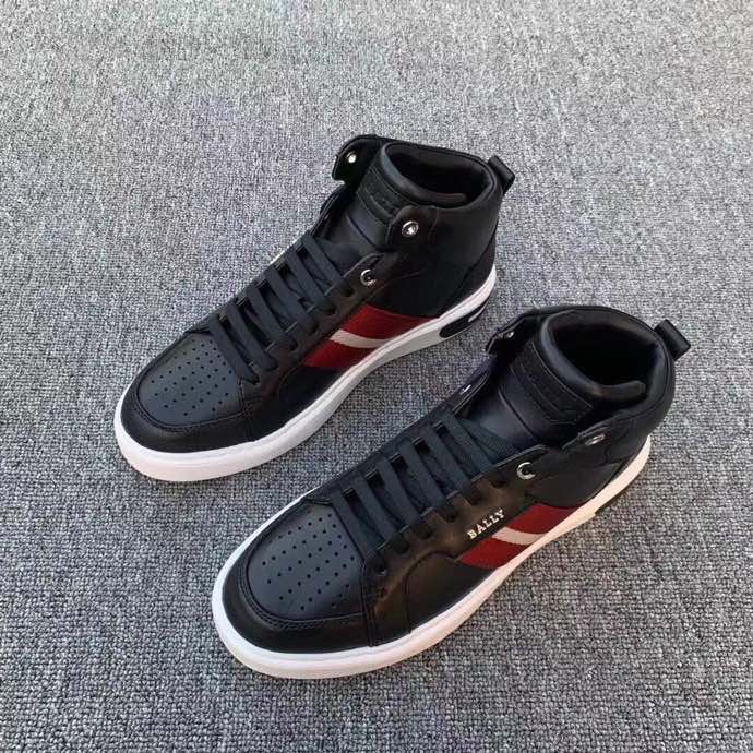 BALLY Men's leather casual sports shoes high-top shoes