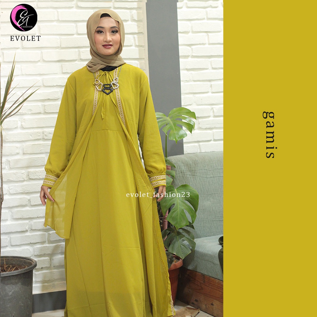 BAJU GAMIS REMAJA WANITA SANTAI MUSLIMAH KEKINIAN NYAMAN TIDAK TERAWANG
