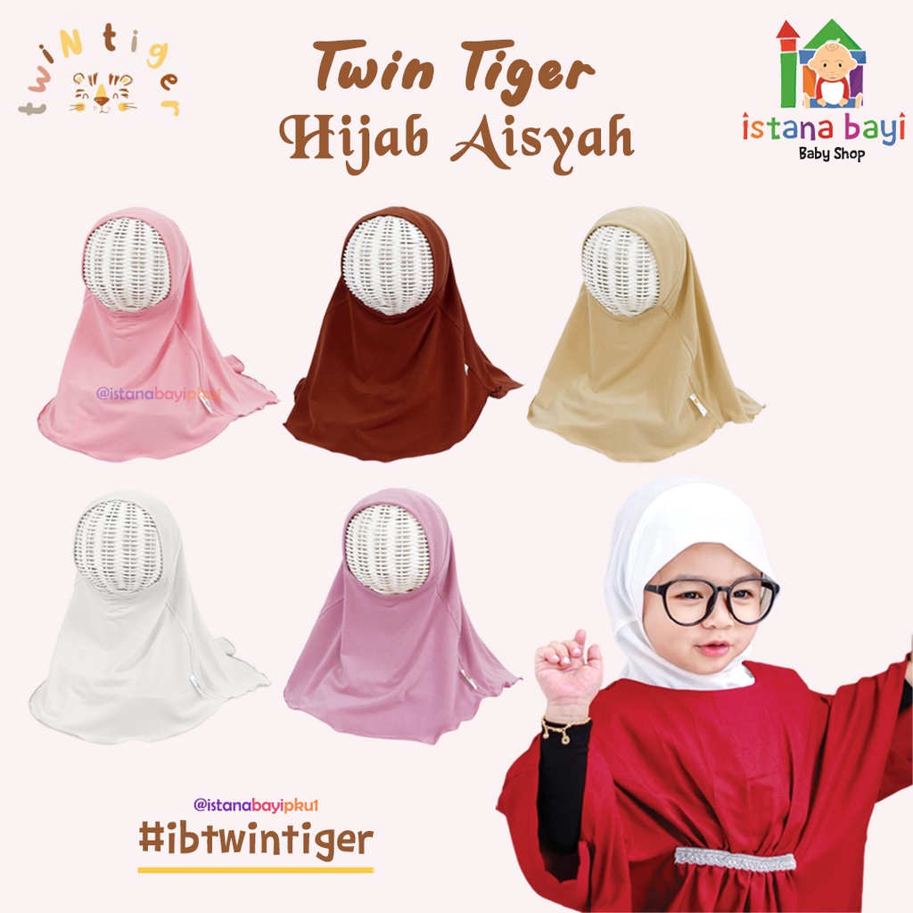 Twin Tiger Baby Hijab Aisyah - Hijab Anak / Jilbab Anak