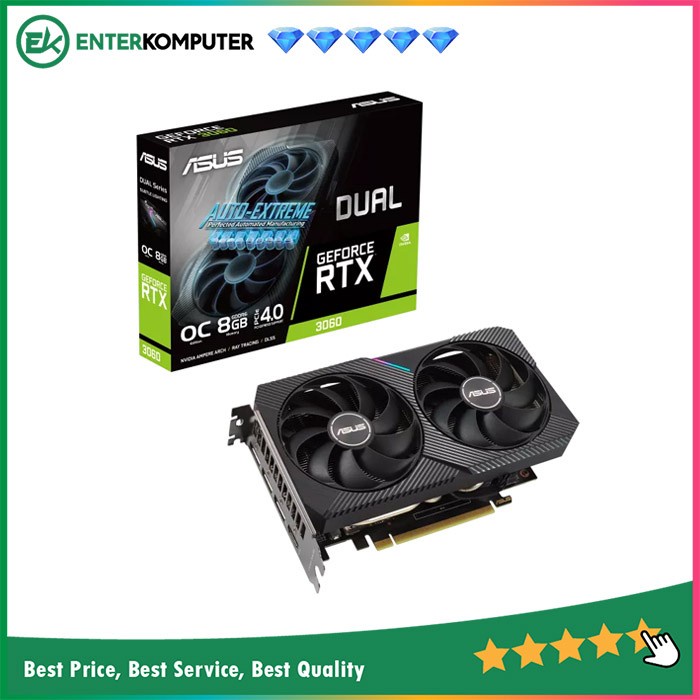 Asus GeForce RTX 3060 8GB GDDR6 - Dual OC Edition