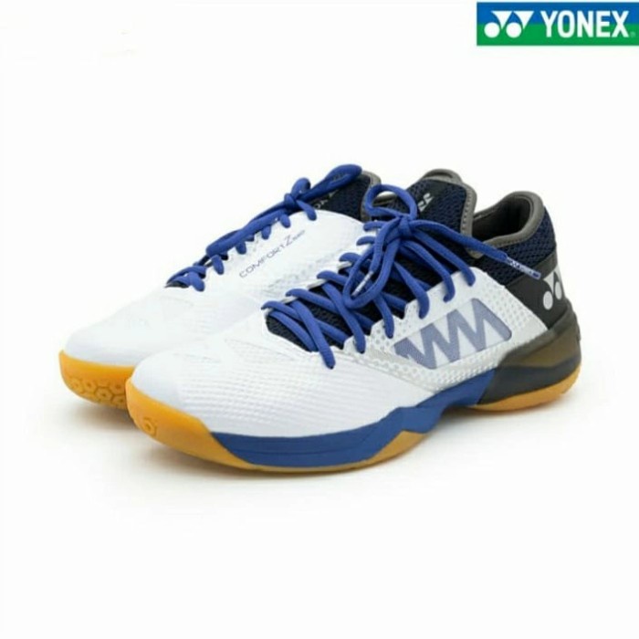 {MentariStore} SEPATU YONEX COMFORT Z2 WIDE WHITE BLUE JP ORIGINAL Murah