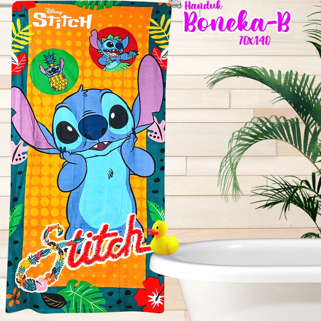 HANDUK MANDI DEWASA MOTIF KARAKTER 70 X 140 CM / HANDUK BONEKA - PASAR HANDUK