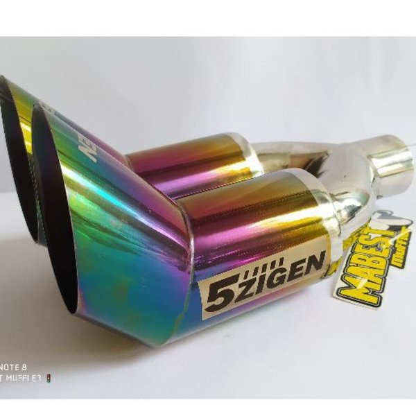 Knalpot Mobil 5Zigen Racing Suara Bass Kering Avanza-Xenia-Vios-Agya-Ayla-Carry-City-Civic-Sedan New
