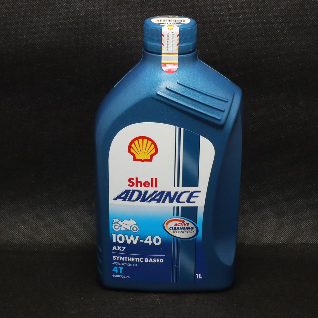 OLI MOTOR SHELL ADVANCE 10W-40 AX7 1 LITER 1LTIGER SCORPIO THUNDER CB GL CBR 150 250 MegaPro Verza R
