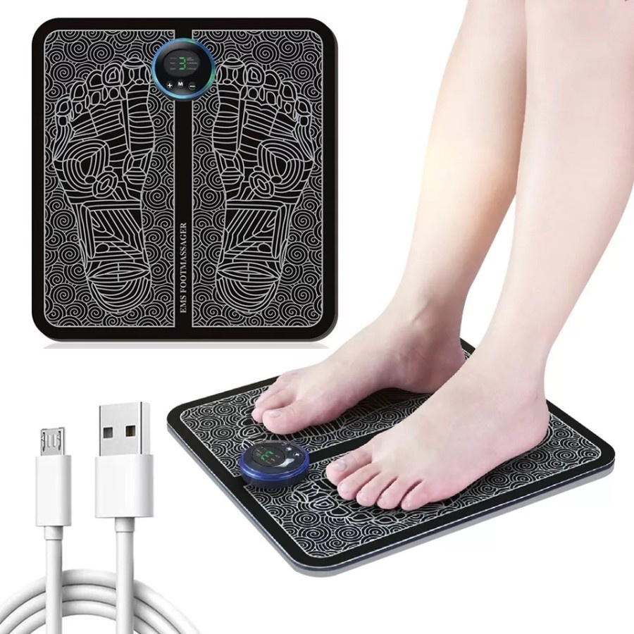 EMS Foot Massager Mat /Alat Pijat Kaki Elektrik / Alat Pijat Akupuntur Kaki / Alat Terapi Kaki Portable Serbaguna