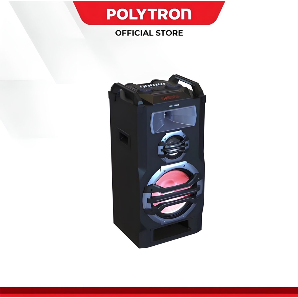 Polytron Speaker Portable Free 2 Mic Wireless PTS 12KF15 PTS12KF15 BT