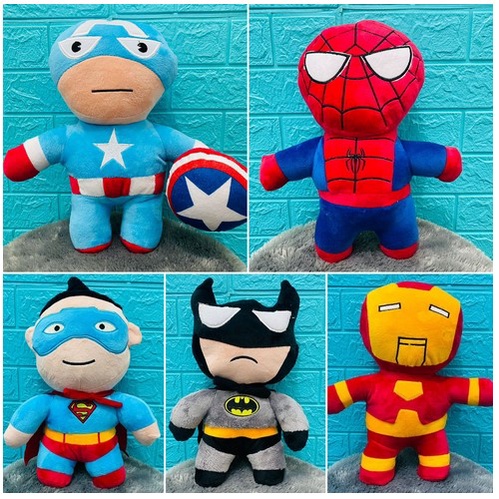 Boneka SUPER HERO Betmen Sepaidermen Captaen Amerika Berlebel SNI Mainan Anak Mewah