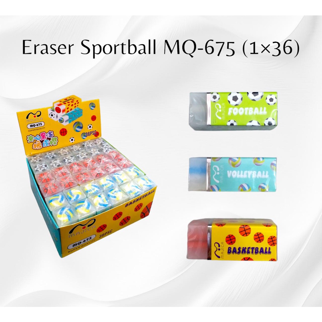 

Eraser / Penghapus Motif Sportball & majica Fruit (1x36)