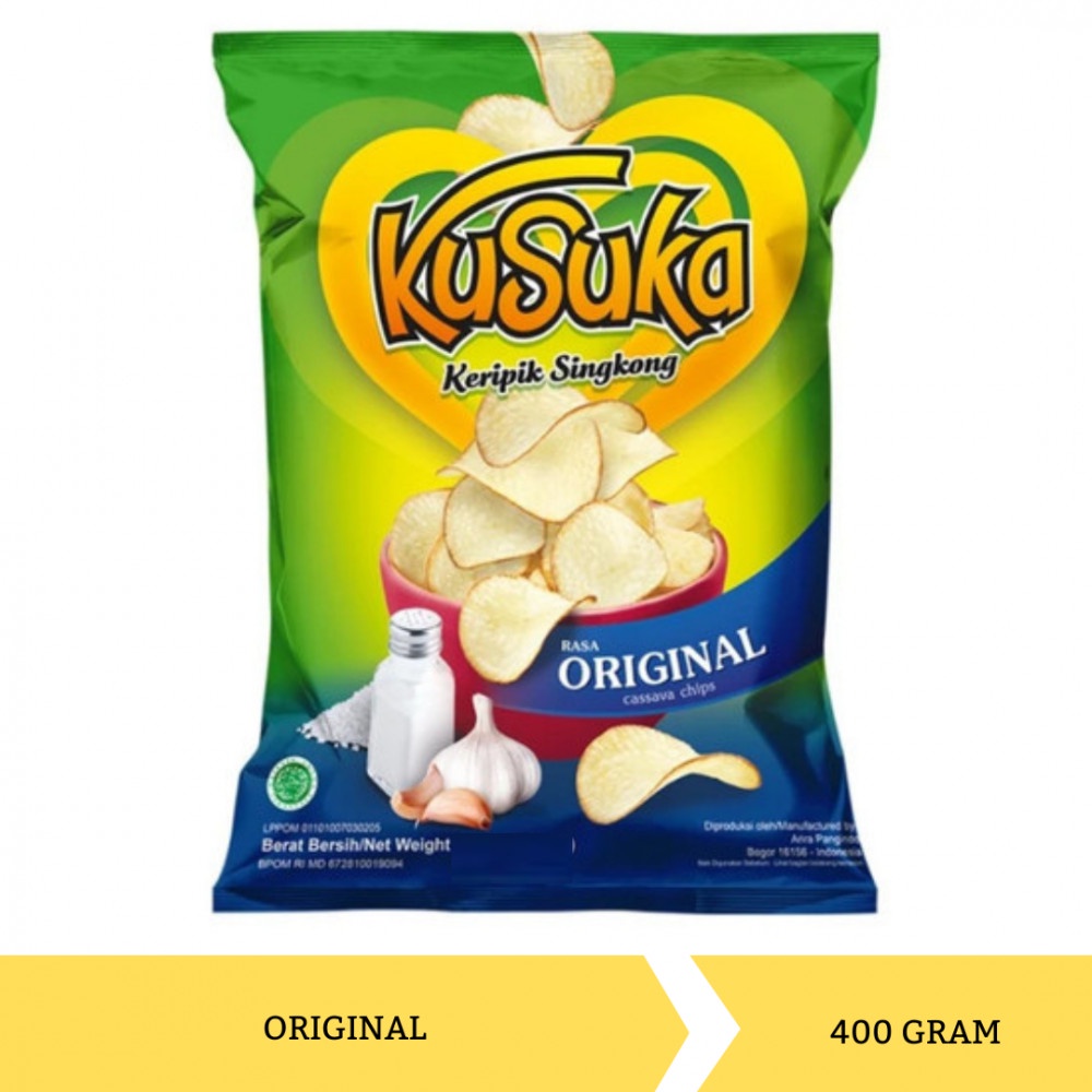 Kusuka keripik singkong Original 400gr