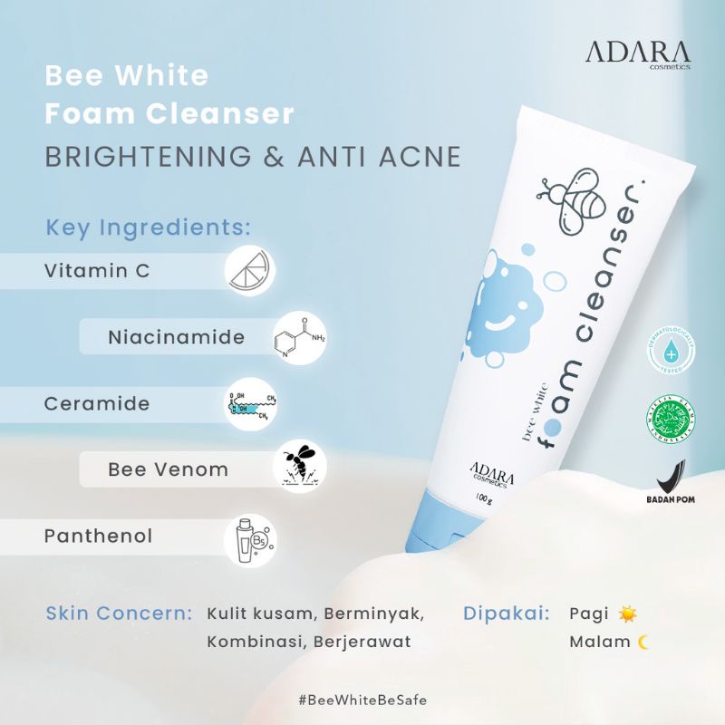 ADARA Bee White Foam Cleanser 100 g