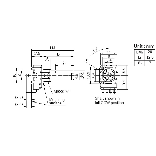 5pcs ALPS GigaWorks T3 Speaker Kawat Kontrol Pengatur Volume Potensiometer B50K B10K A10K
