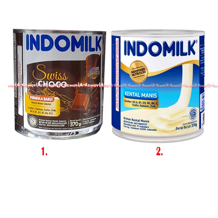 Indomilk Susu Kental Manis 370gr Swiss Coco Plain Coklat Kaleng Indomilk Putih Susu Krimer Susu Indo Milk Formula Baru Swisscoco