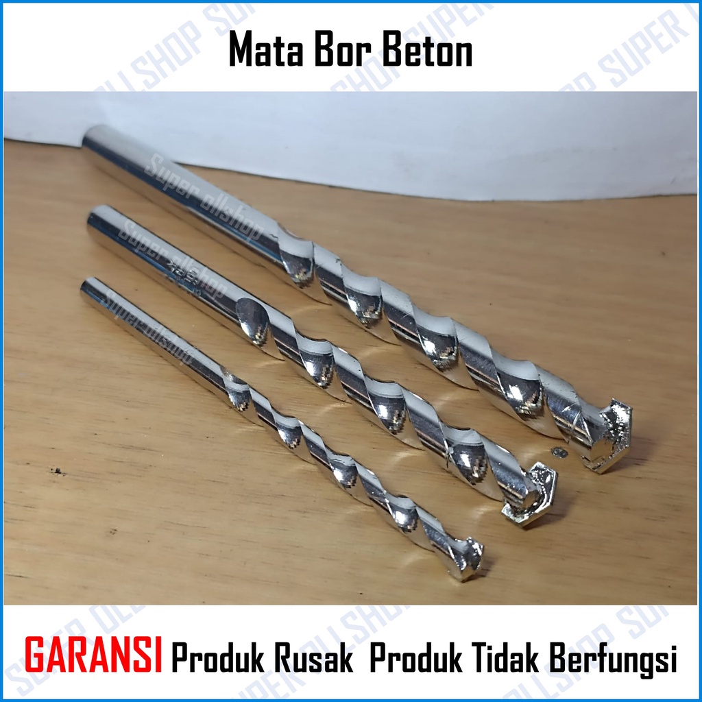 Mata Bor Beton 6mm Tembok Dinding Drill Bit / Mata Bor Dinding Tembok Beton Cor 10mm 12mm Murah