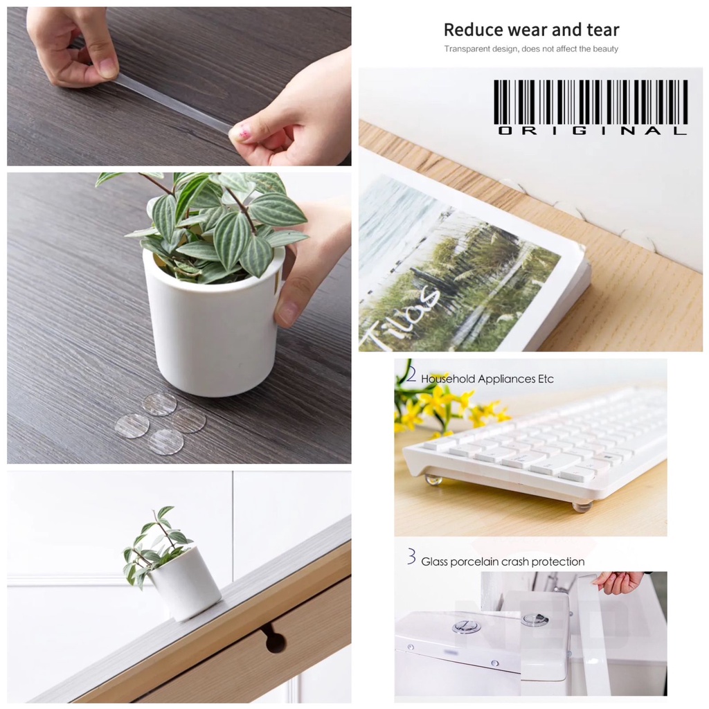 

Mataharigrosir Door Stopper Bumper Wall Refrigerator Anti-crash Sticker Adhensive Shock-proof